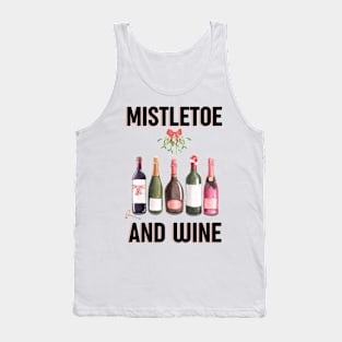 Mistletoe and wine - Alternative Christmas design Tank Top